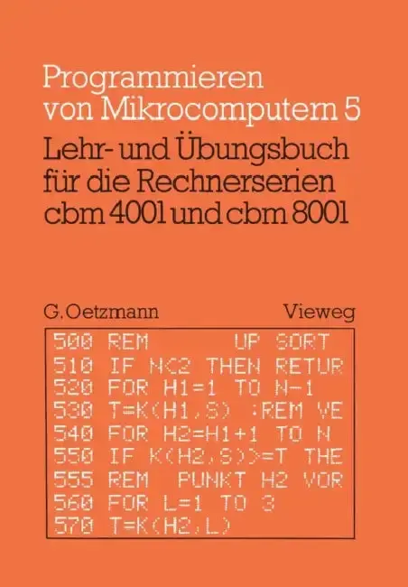 Cover of Lehr- Und Übungsbuch Für Die Rechnerserien Cbm 4001 Und Cbm 8001