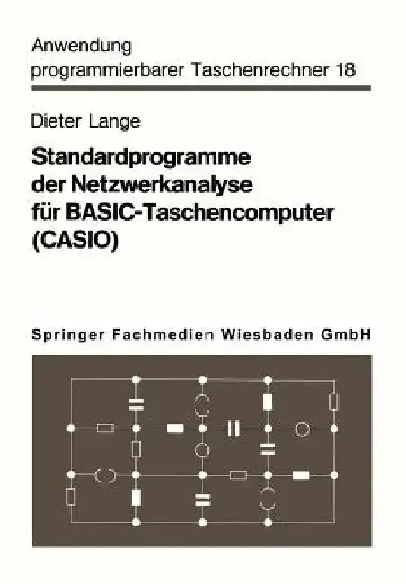 Cover of Standardprogramme Der Netzwerkanalyse Für Basic-Taschencomputer (Casio)