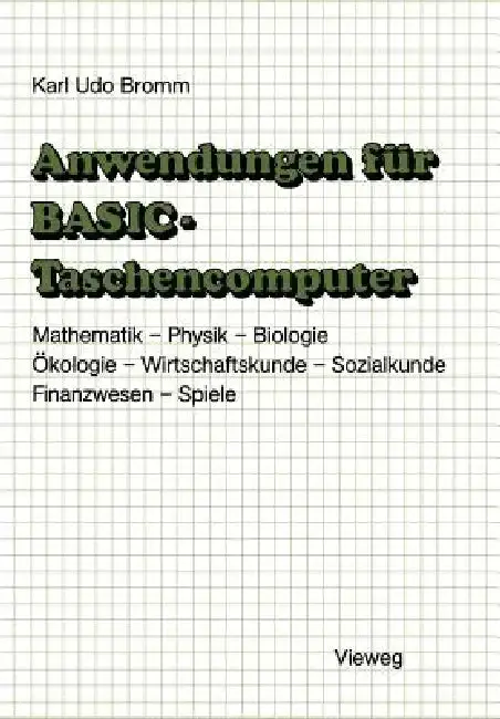 Cover of Anwendungen Für Basic-Taschencomputer