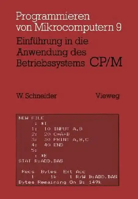 Cover of Einführung in Die Anwendung Des Betriebssystems Cp/M