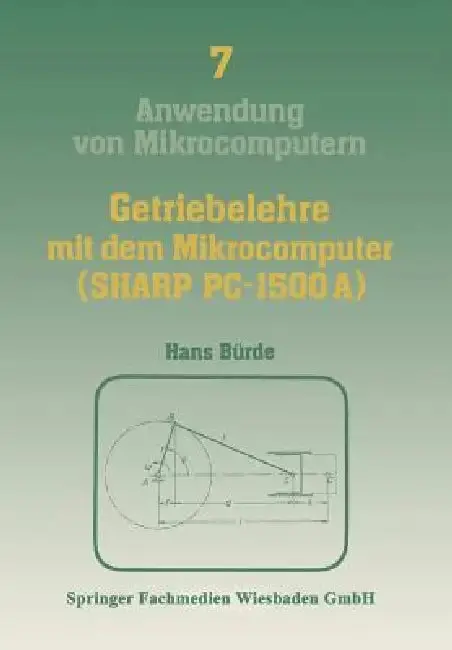 Cover of Getriebelehre Mit Dem Mikrocomputer (Sharp Pc-1500a)
