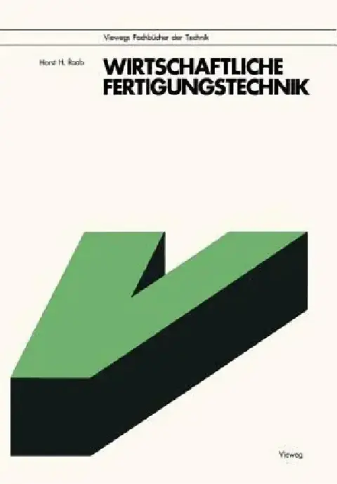 Cover of Wirtschaftliche Fertigungstechnik