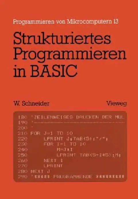 Cover of Strukturiertes Programmieren in Basic