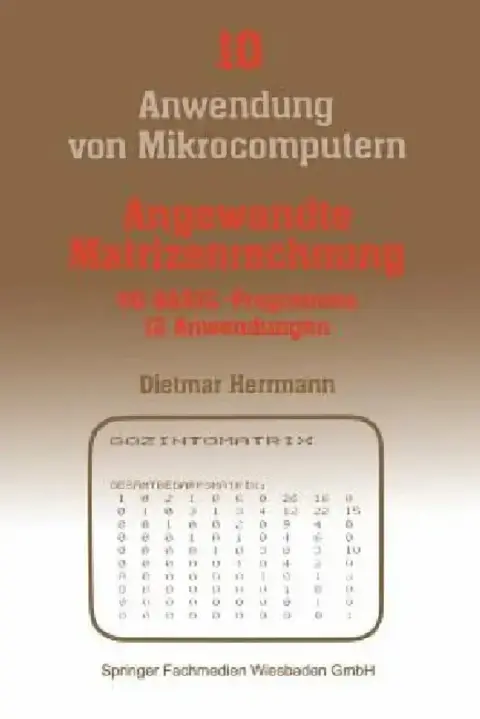 Cover of Angewandte Matrizenrechnung