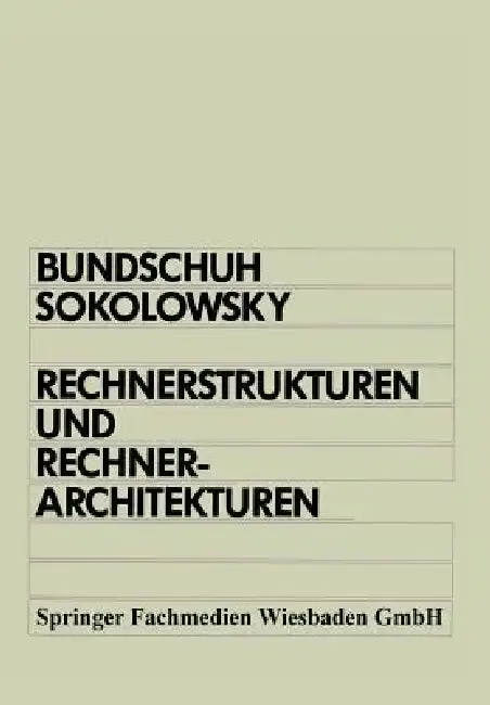 Cover of Rechnerstrukturen Und Rechnerarchitekturen