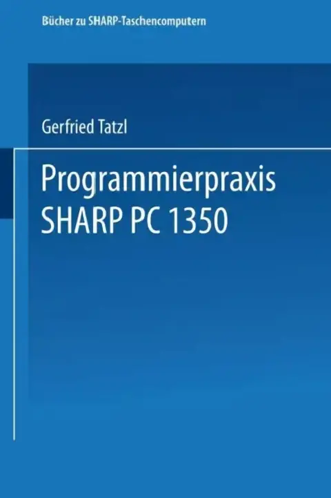 Cover of Programmierpraxis Sharp Pc-1350