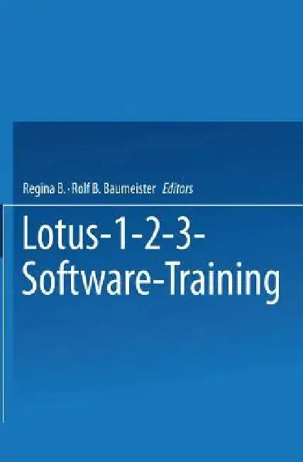 Cover of Lotus 1-2-3 Software Training