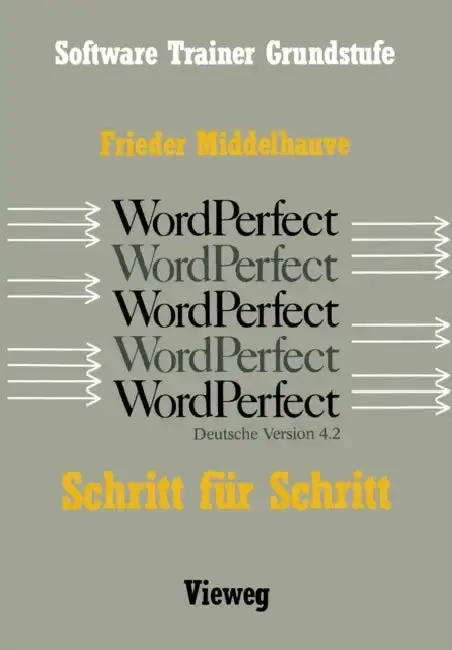 Cover of Word Perfect Schritt Für Schritt