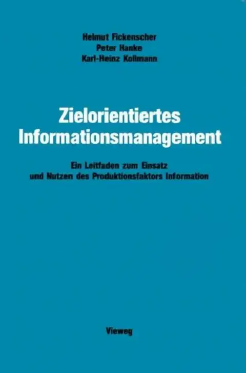 Cover of Zielorientiertes Informationsmanagement