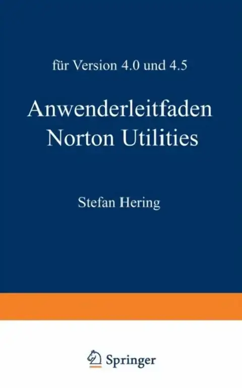 Cover of Anwenderleitfaden Norton Utilities