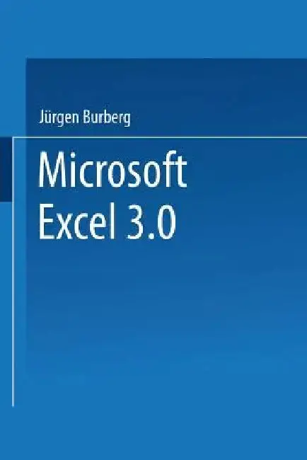 Cover of Microsoft(r) Excel 3. 0