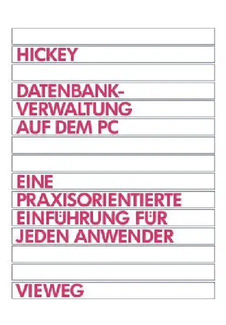 Cover of Datenbankverwaltung Auf Dem PC