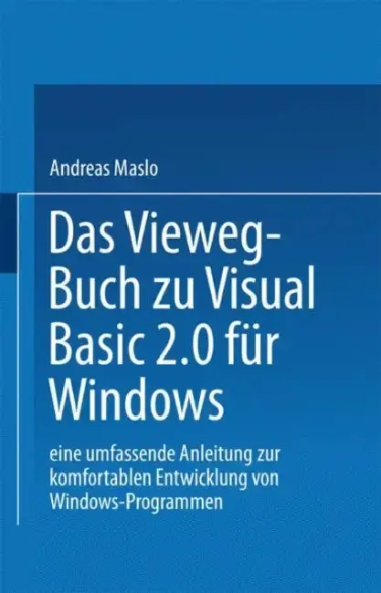 Cover of Das Vieweg-Buch Zu Visual Basic 2.0 Für Windows