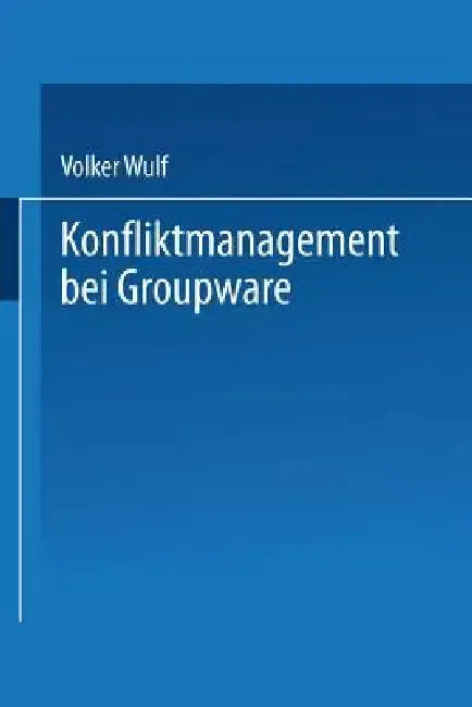 Cover of Konfliktmanagement Bei Groupware