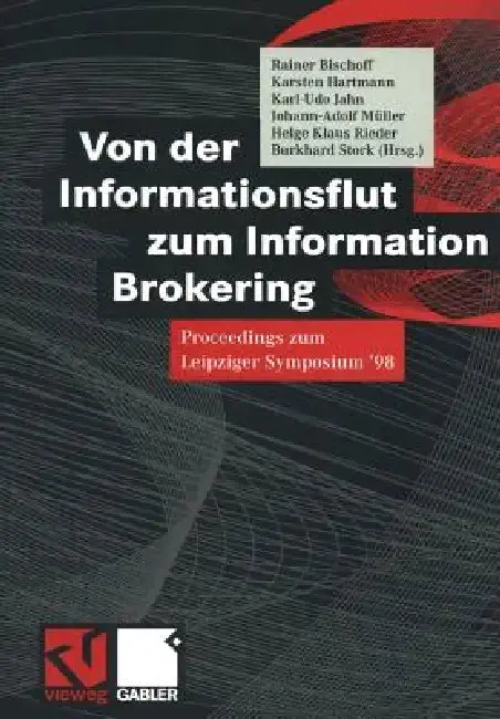 Cover of Von Der Informationsflut Zum Information Brokering