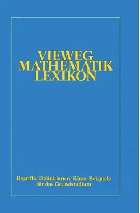 Cover of Vieweg-Mathematik-Lexikon