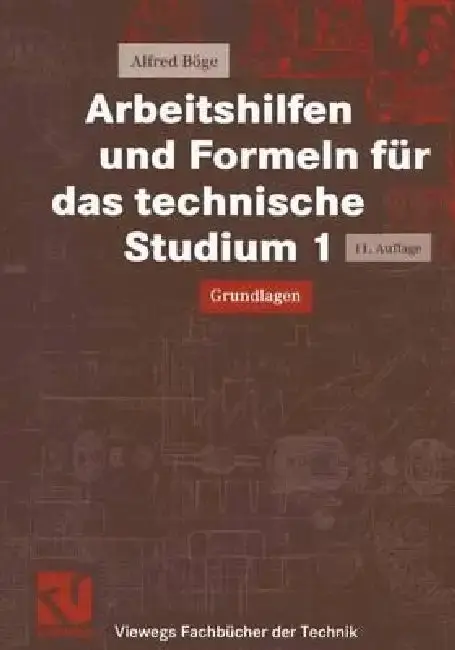 Cover of Arbeitshilfen Und Formeln Für Das Technische Studium 1