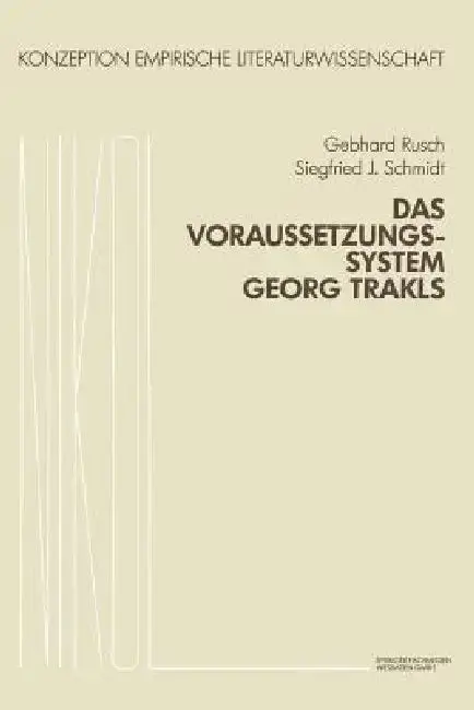 Cover of Das Voraussetzungssystem Georg Trakls