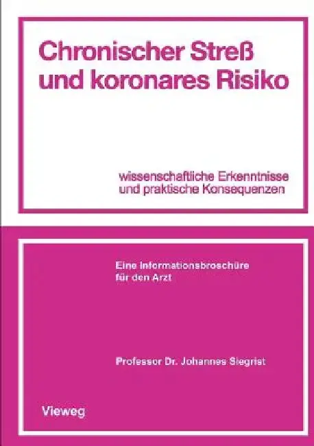 Cover of Chronischer Streß Und Koronares Risiko