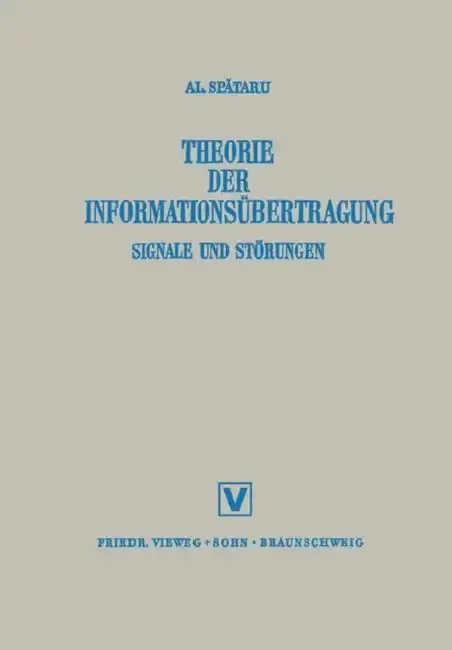 Cover of Theorie Der Informationsübertragung