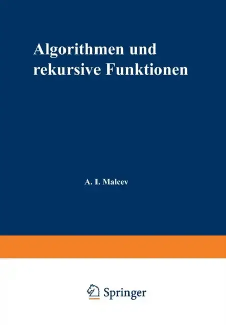 Cover of Algorithmen Und Rekursive Funktionen