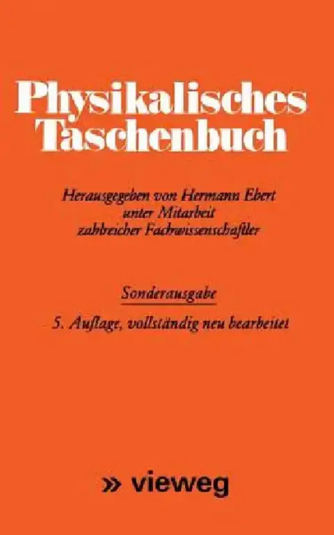 Cover of Physikalisches Taschenbuch