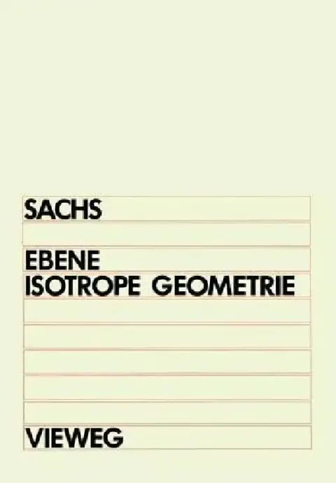 Cover of Ebene Isotrope Geometrie