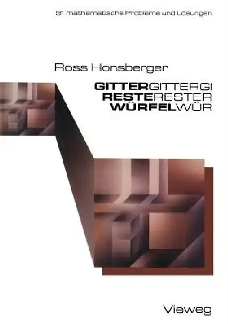Cover of Gitter -- Reste -- Würfel