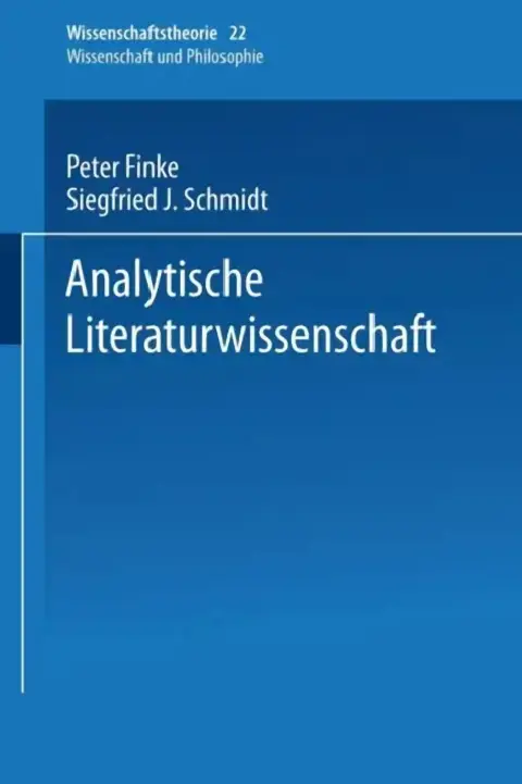 Cover of Analytische Literaturwissenschaft
