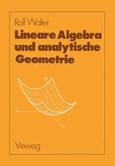 Cover of Lineare Algebra Und Analytische Geometrie