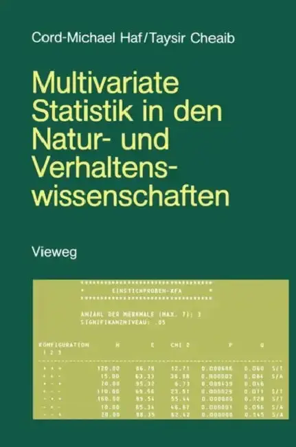 Cover of Multivariate Statistik in Den Natur- Und Verhaltenswissenschaften