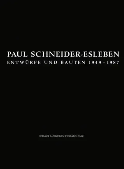 Cover of Paul Schneider-Esleben