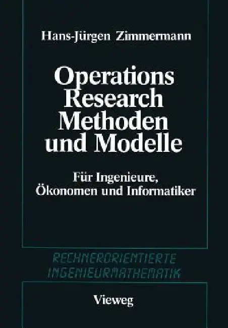Cover of Methoden Und Modelle Des Operations Research
