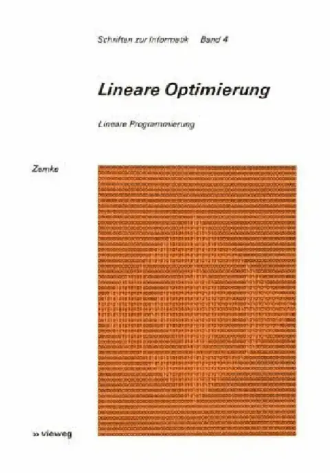 Cover of Lineare Optimierung