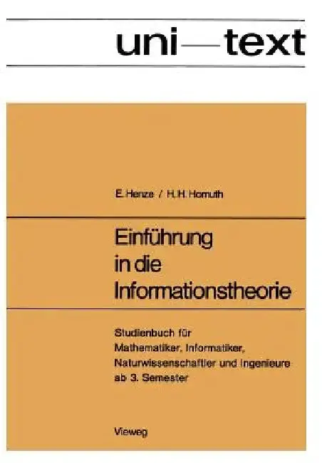 Cover of Einführung in Die Informationstheorie