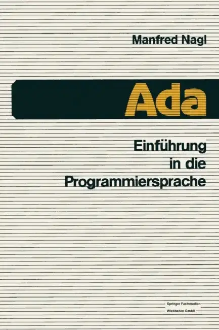 Cover of Einführung in Die Programmiersprache ADA