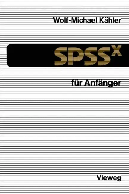 Cover of Spssx Für Anfänger