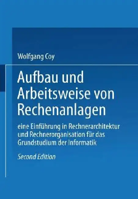 Cover of Aufbau Und Arbeitsweise Von Rechenanlagen