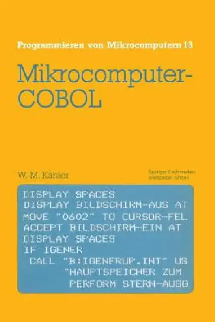 Cover of Mikrocomputer-COBOL