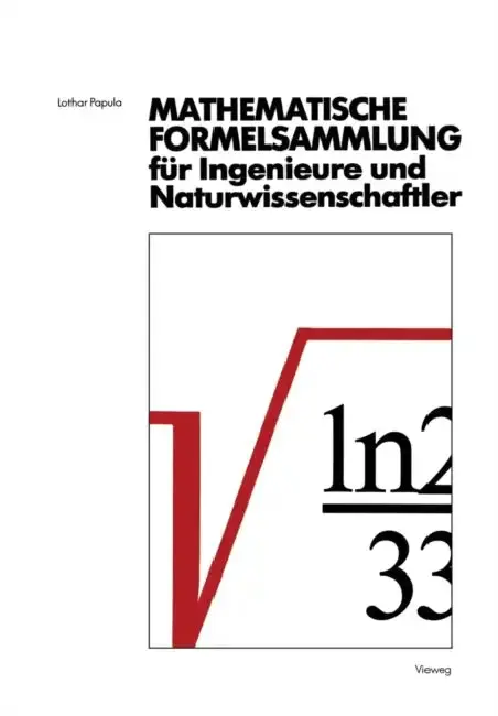 Cover of Mathematische Formelsammlung für Ingenieure und Naturwissenschaftler
