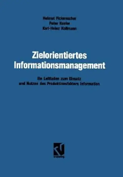 Cover of Zielorientiertes Informationsmanagement