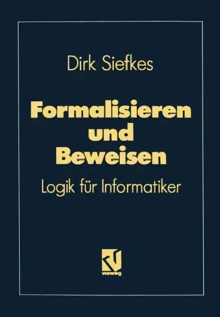 Cover of Formalisieren Und Beweisen