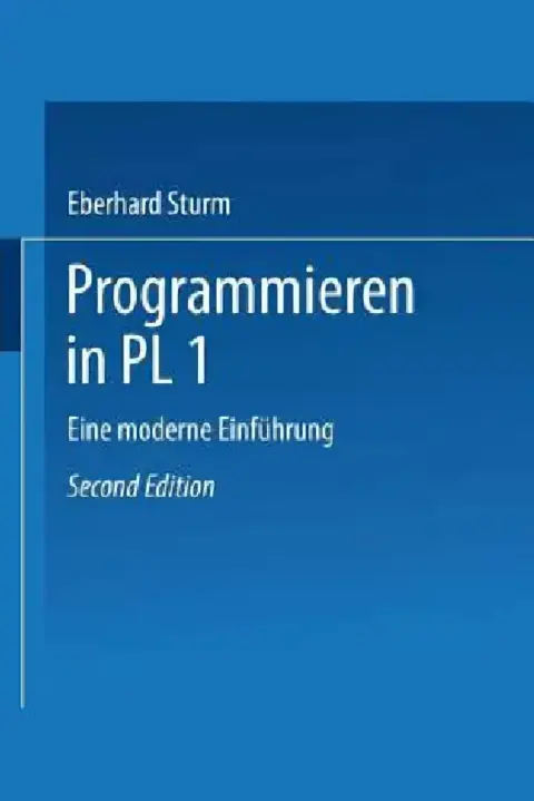 Cover of Programmieren in Pl/I