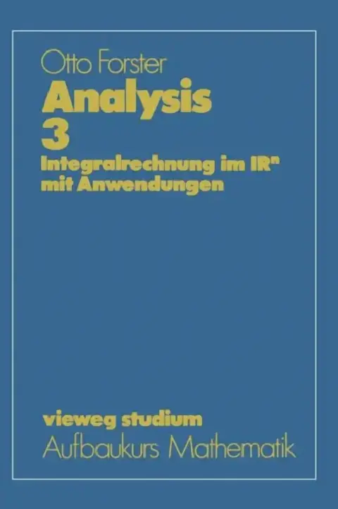 Cover of Analysis 3