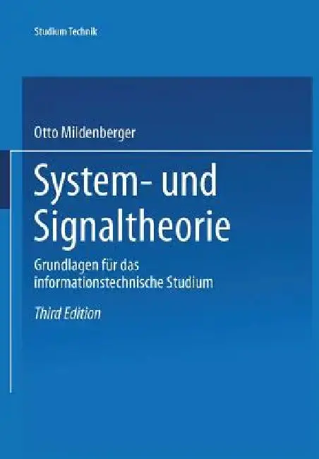 Cover of System- Und Signaltheorie