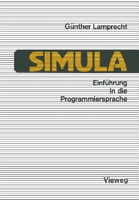 Cover of Einführung in Die Programmiersprache Simula