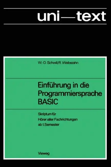 Cover of Einführung in Die Programmiersprache Basic