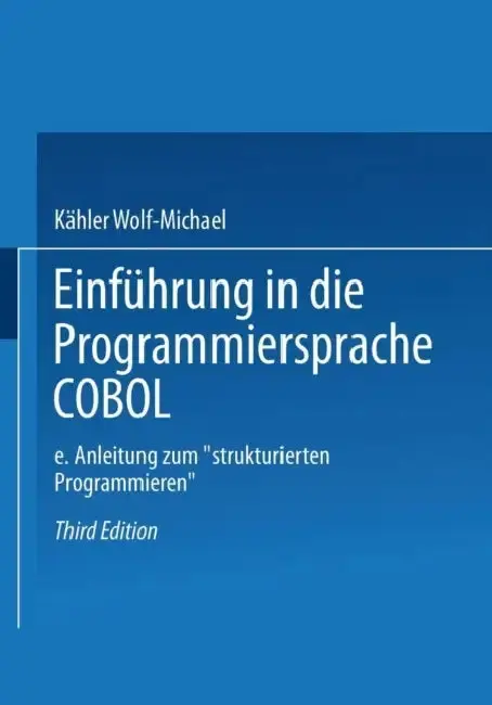 Cover of Einführung in Die Programmiersprache COBOL