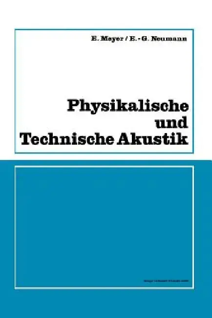 Cover of Physikalische Und Technische Akustik