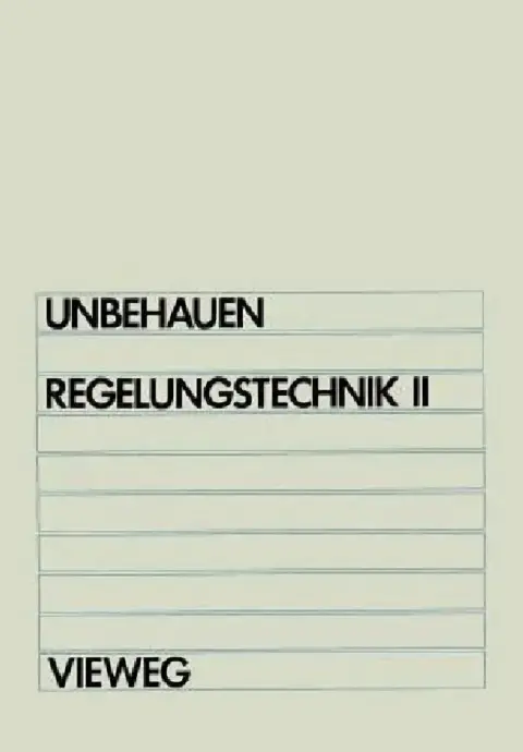 Cover of Regelungstechnik II